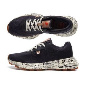 UIN Men’s Chunky Platform Fashion Sneakers (Benidorm 3- Pure Black)